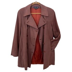 Steve By Searle Chestnut Trench Coat - Size 6